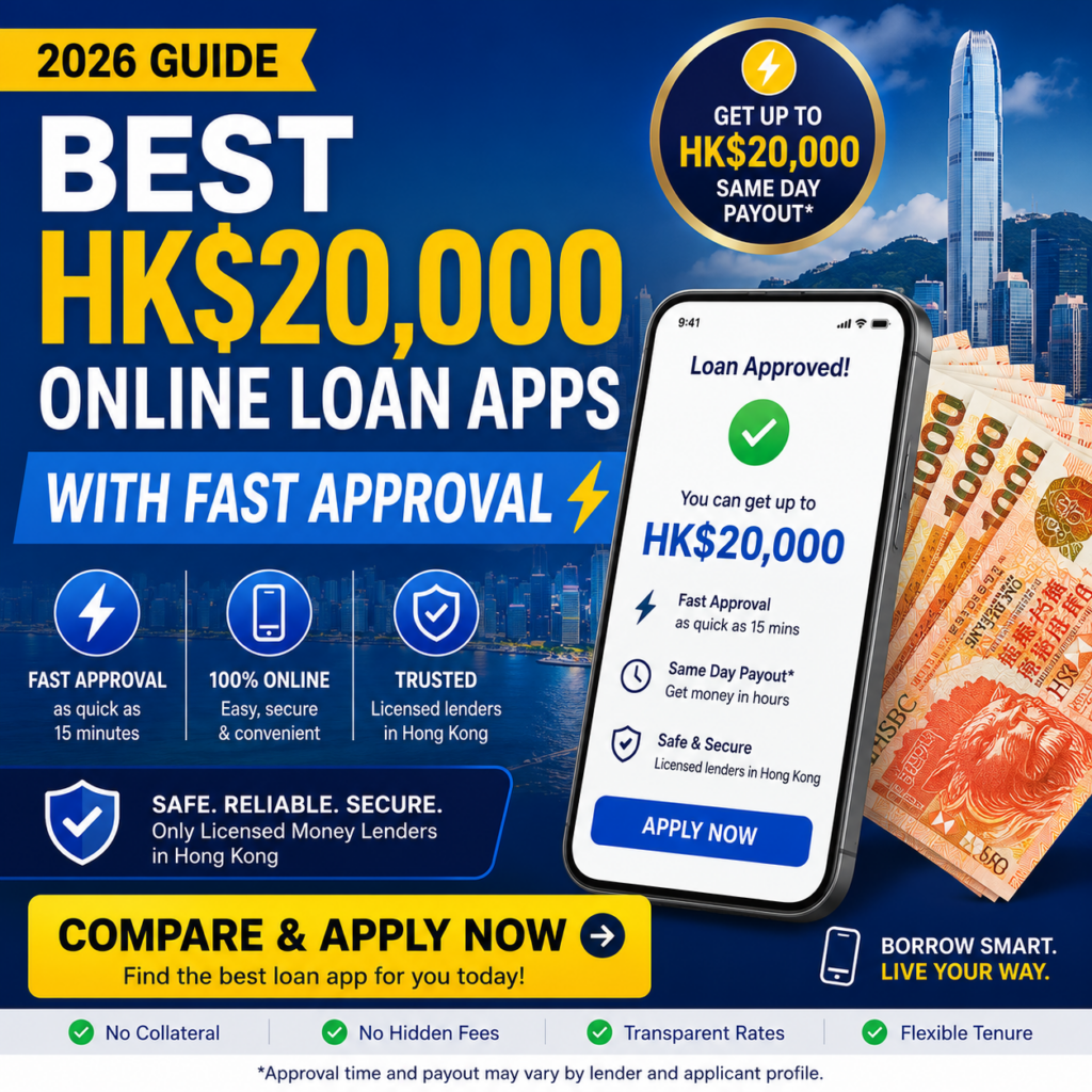 Best HK$20,000 Online Loan Apps with Fast Approval (2026 Guide)