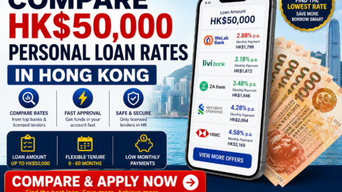 Compare HK$50,000 Personal Loan Rates in Hong Kong (2026 Guide)
